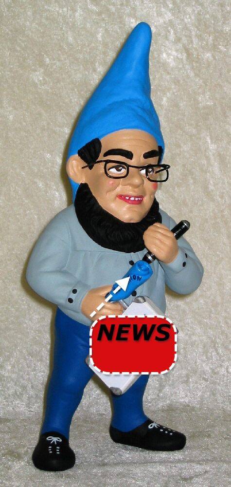 Gartenzwerg bringt Nachrichten