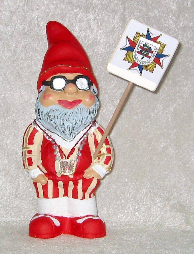 Karnevals Zwerg mit Schild