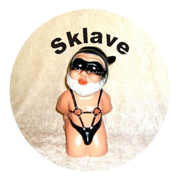 Gartenzwerg Sklave als Ansteckbutton ein tolles Geschenk - B554600