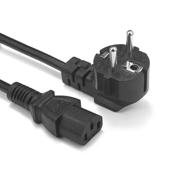 AC Power Cord C13 Extension to EU Plug - Heavy-Duty Design for Maximum Performance and Reliability