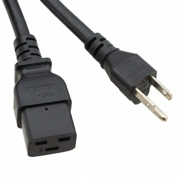 AC Power Cord C19 Extension US Standard 3pin 1.5m 3x2.5 sq.mm Heavy Duty