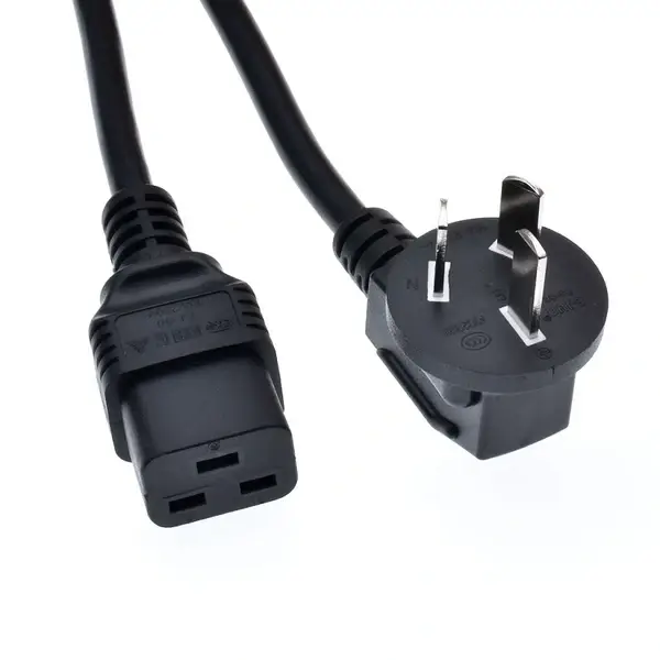 IEC China Standard Plug to C19 Heavy Duty AC Power Cord 250V 16A Whatsminer compatible