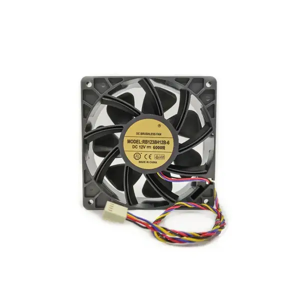 RB1238H12B-6 Cooling fan 6000 rpm DC 12V Brushless Fan 4pin RB1238H12B for Antminer L3+ S9 S17 T17 S19 T19