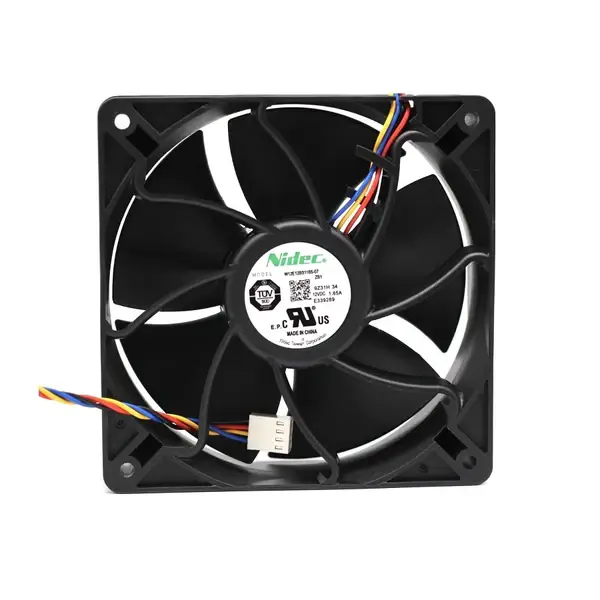 W12E12BS11B5-07 120x120x38mm 12V 1.65A High Speed Cooling Fan 12038 6000RPM for Antminer S9 S20 S21 series