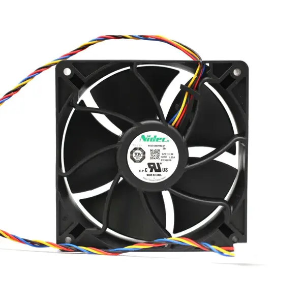 W12E12BS11B5-07 Antminer S21 S19k Fan 12cm 4pin Square 12V 1.65A - High-Quality Cooling for Crypto Miner