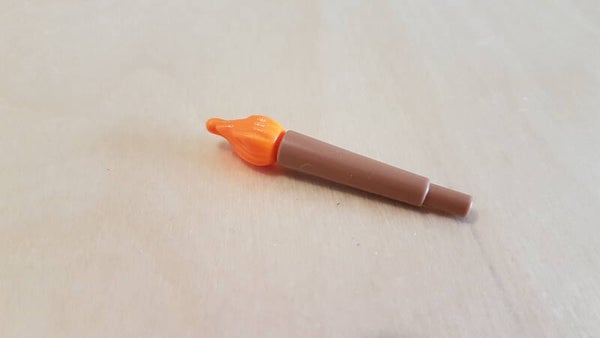 Fakkel, bruin oranje   #A103