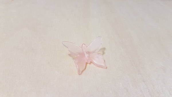 Vlinder Roze transparant   #B72