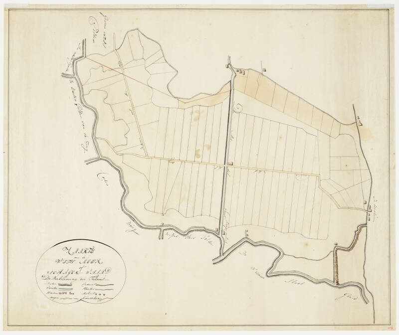 de Witsmeer, kaart uit ± 1850