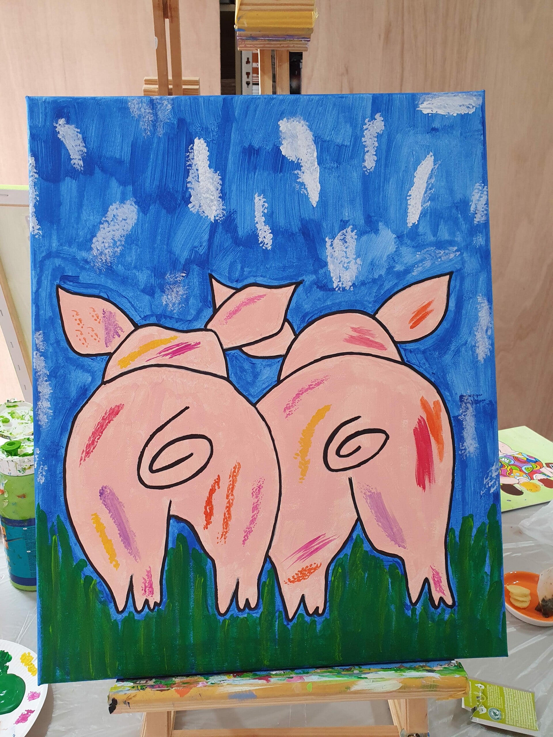 schilderen voor beginners voorbeelden, zussen uitje, servies schilderen, leuke workshop, workshop moeder dochter, workshop taart maken, kippen schilderen, dikke dames beeldjes om zelf te schilderen, vrolijkschilderij, mokken schilderen, moeder dochter dag