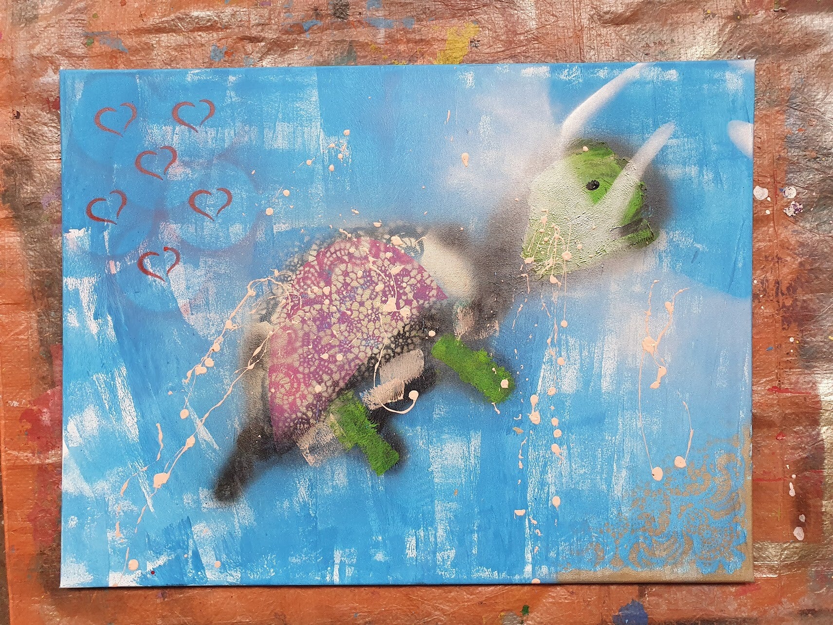 workshop graffiti modern schilderen, workshop, workshop Drenthe, workshops Drenthe, creatieve workshop, creatieve workshops, bedrijfsuitje Drenthe, creatief uitje Drenthe, workshop mannen, workshop vanaf 10 personen, workshop grote groep, Brood schilderen