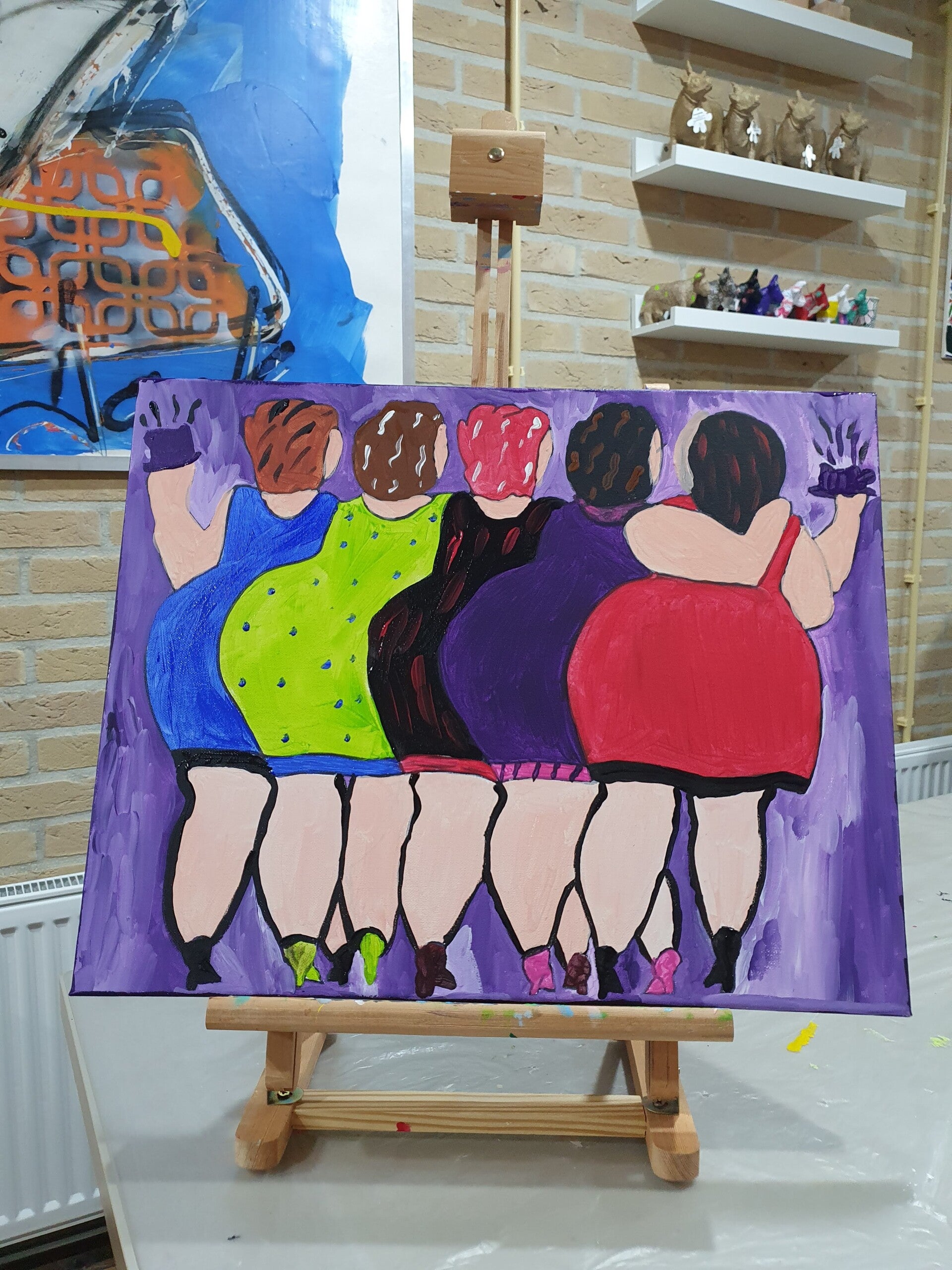 workshop dikke dames schilderen, workshop, workshop Drenthe, workshops Drenthe, creatieve workshop, creatieve workshops, personeelsfeest Drenthe, creatief uitje Drenthe, vriendinnen uitje, familiedag, workshop grote groep, activiteiten Drenthe