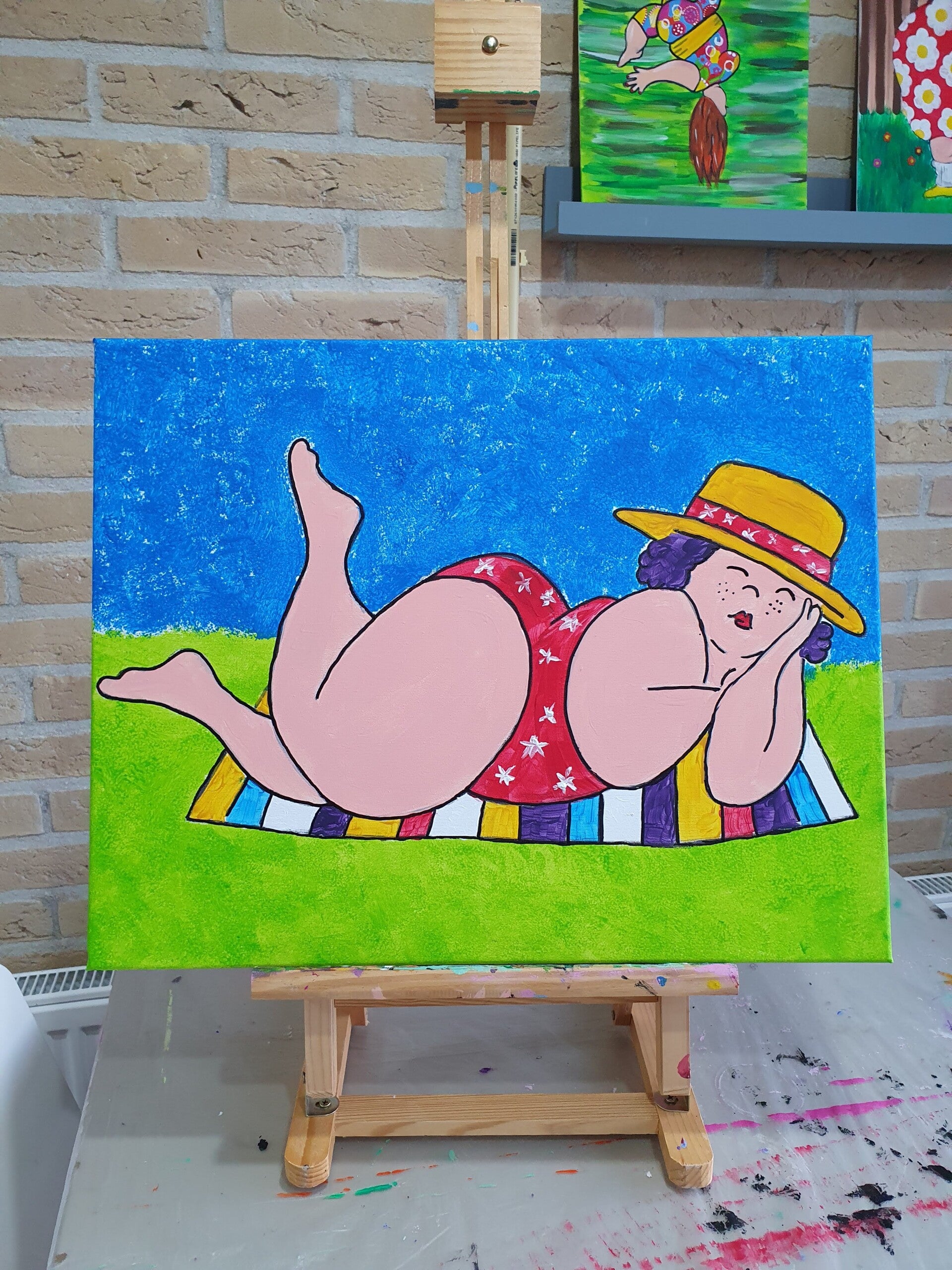 workshop dikke dames schilderen, workshop, workshop Drenthe, workshops Drenthe, creatieve workshop, creatieve workshops, personeelsfeest Drenthe, creatief uitje Drenthe, vriendinnen uitje, familiedag, workshop grote groep, activiteiten Drenthe