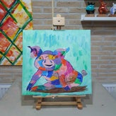 dikke dames schilderen workshop, workshop vriendinnen, mokken schilderen, sierlijke letters schrijven, vrolijkschilderij, vrolijk schilderij, vrijgezellendag, kippen schilderen, vrolijk schilderij dikke dames schilderen, cursus sieraden maken
