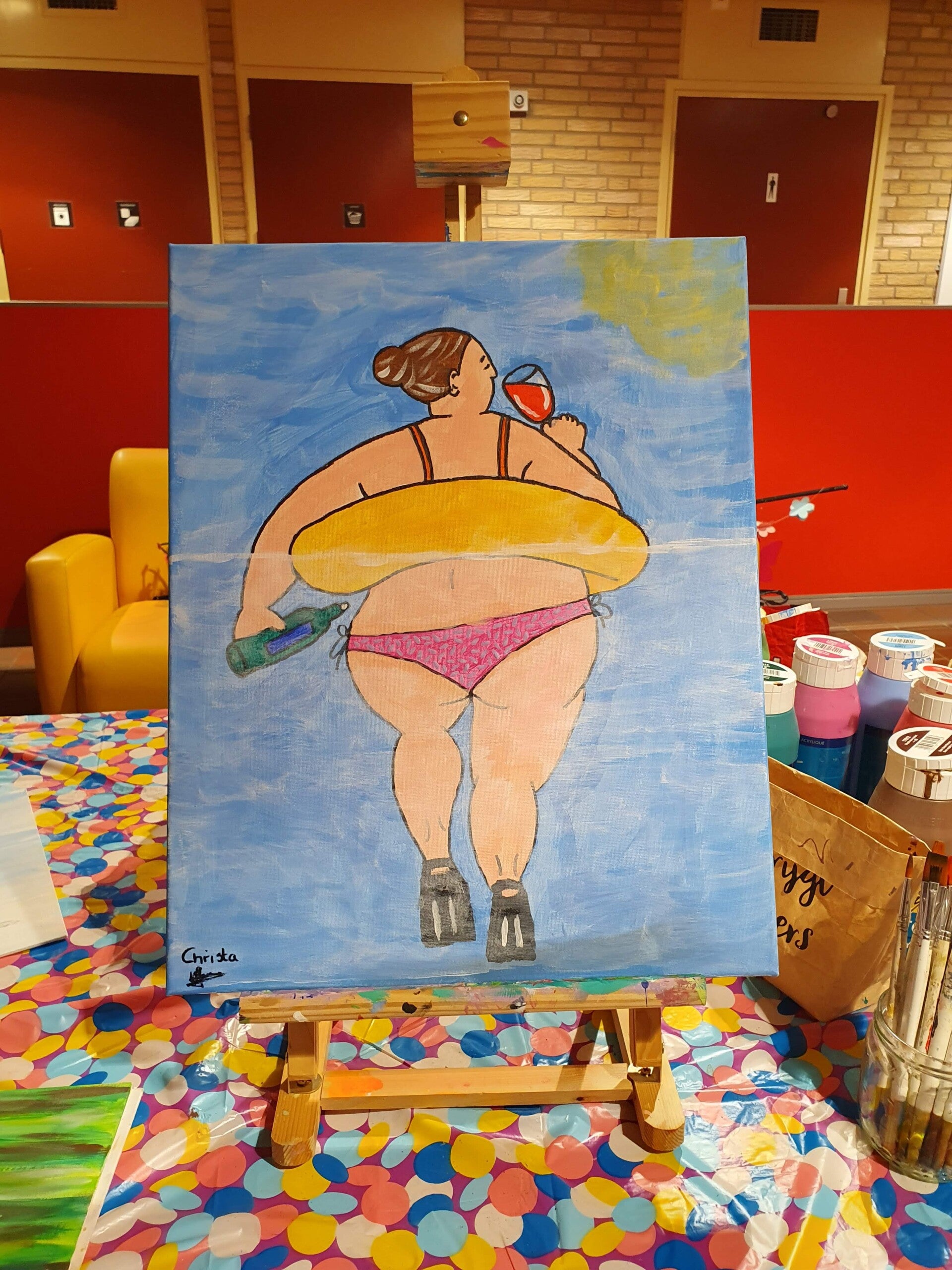 workshop, plantenhanger maken, dikke dames beeldjes, workshop dikke dames schilderen, keramiek schilderen workshop, sieraden workshop, cursus sieraden, theepot schilderen, workshop 6 letters, vriendinnen workshop, voorbeelden dikke dames schilderen