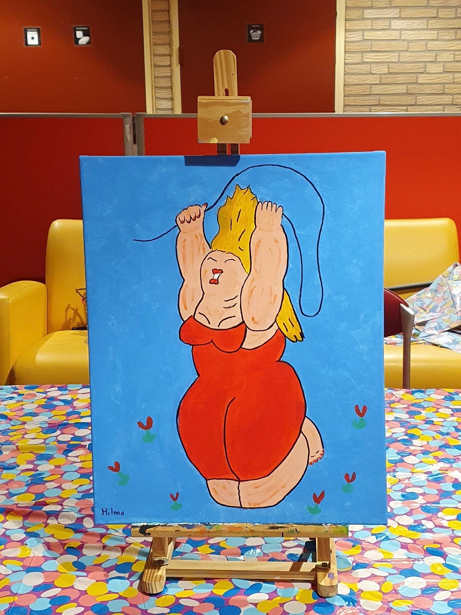 workshop dikke dames schilderen, workshop, workshop Drenthe, workshops Drenthe, creatieve workshop, creatieve workshops, personeelsfeest Drenthe, creatief uitje Drenthe, vriendinnen uitje, familiedag, workshop grote groep, activiteiten Drenthe