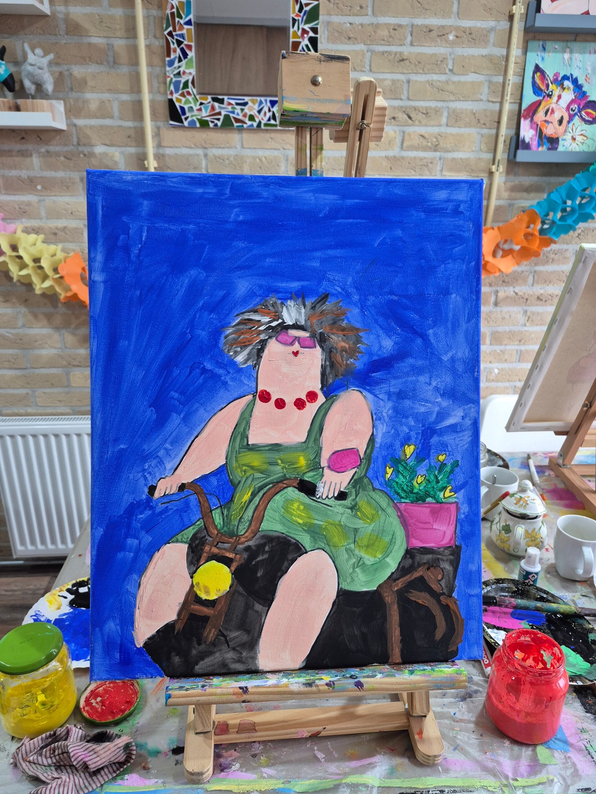workshop dikke dames schilderen, workshop, workshop Drenthe, workshops Drenthe, creatieve workshop, creatieve workshops, personeelsfeest Drenthe, creatief uitje Drenthe, vriendinnen uitje, familiedag, workshop grote groep, activiteiten Drenthe