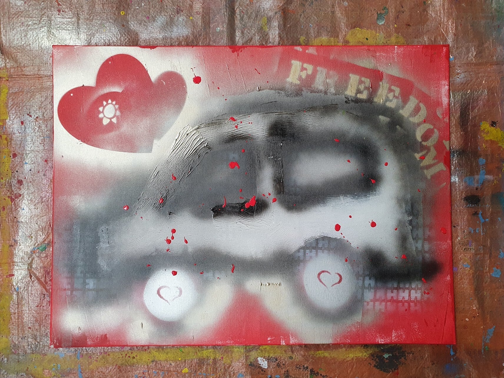 workshop graffiti modern schilderen, workshop, workshop Drenthe, workshops Drenthe, creatieve workshop, creatieve workshops, bedrijfsuitje Drenthe, creatief uitje Drenthe, workshop mannen, workshop vanaf 10 personen, workshop grote groep, Brood schilderen