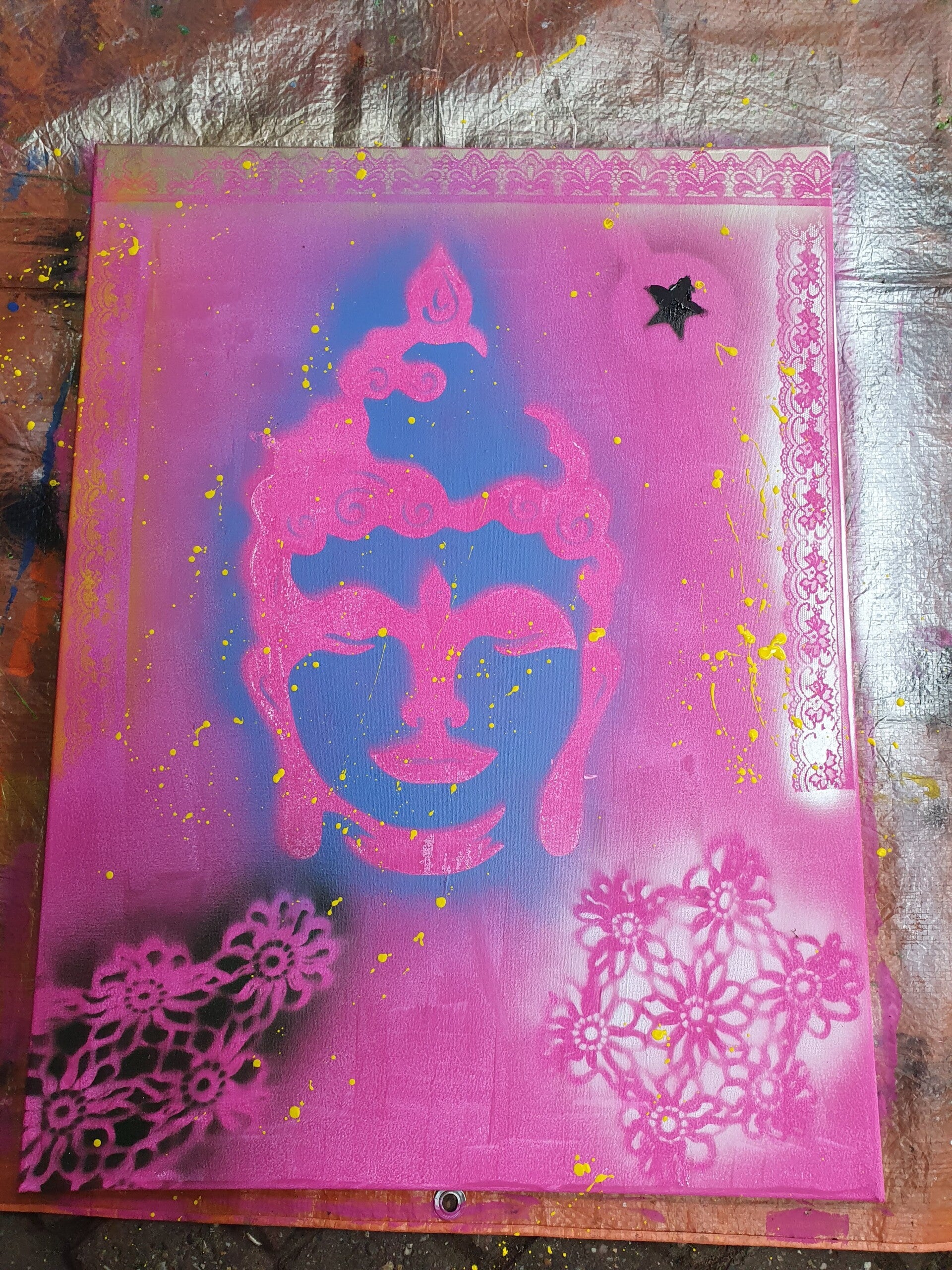 workshop graffiti modern schilderen, workshop, workshop Drenthe, workshops Drenthe, creatieve workshop, creatieve workshops, bedrijfsuitje Drenthe, creatief uitje Drenthe, workshop mannen, workshop vanaf 10 personen, workshop grote groep, Brood schilderen