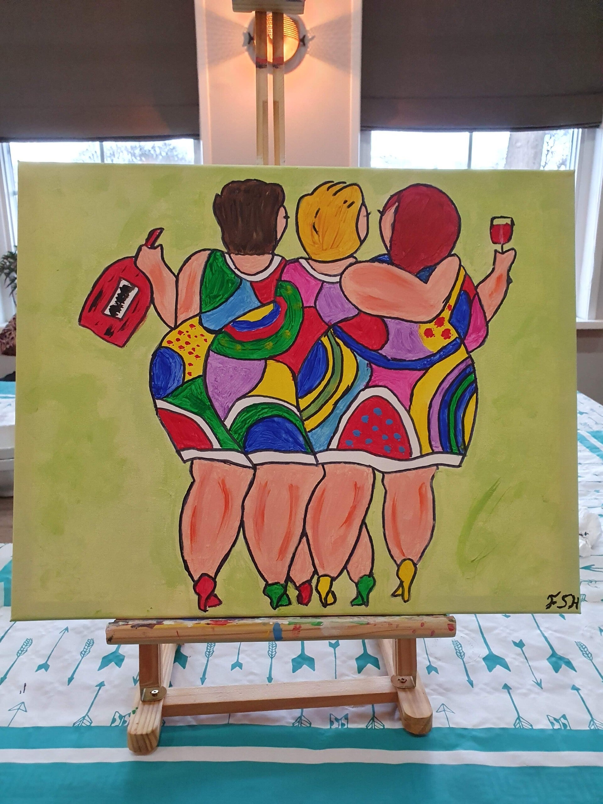 workshop dikke dames schilderen, workshop, workshop Drenthe, workshops Drenthe, creatieve workshop, creatieve workshops, personeelsfeest Drenthe, creatief uitje Drenthe, vriendinnenuitje, familiedag, workshop 1 persoon, activiteiten Drenthe