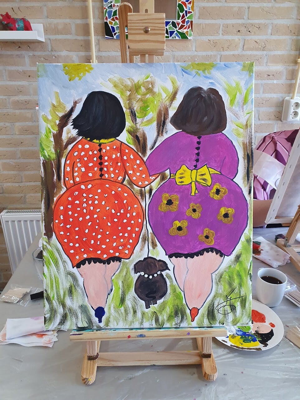 workshop beeldje dikke dame schilderen, workshop, workshop Drenthe, workshops Drenthe, creatieve workshop, creatieve workshops, personeelsuitje Drenthe, creatief uitje Drenthe, vriendinnenuitje, zussendag, betaalbare workshop, workshop aanbieding