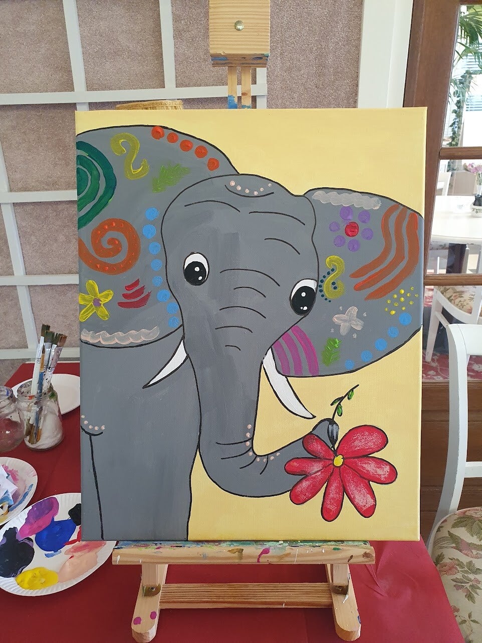 workshop het vrolijke schilderij schilderen, workshop, workshop Drenthe, workshops Drenthe, creatieve workshop, creatieve workshops, zussendag, activiteiten Drenthe, personeelsuitje, workshop koe schilderen, origineel bedrijfs uitje, bedrijfsfeest 