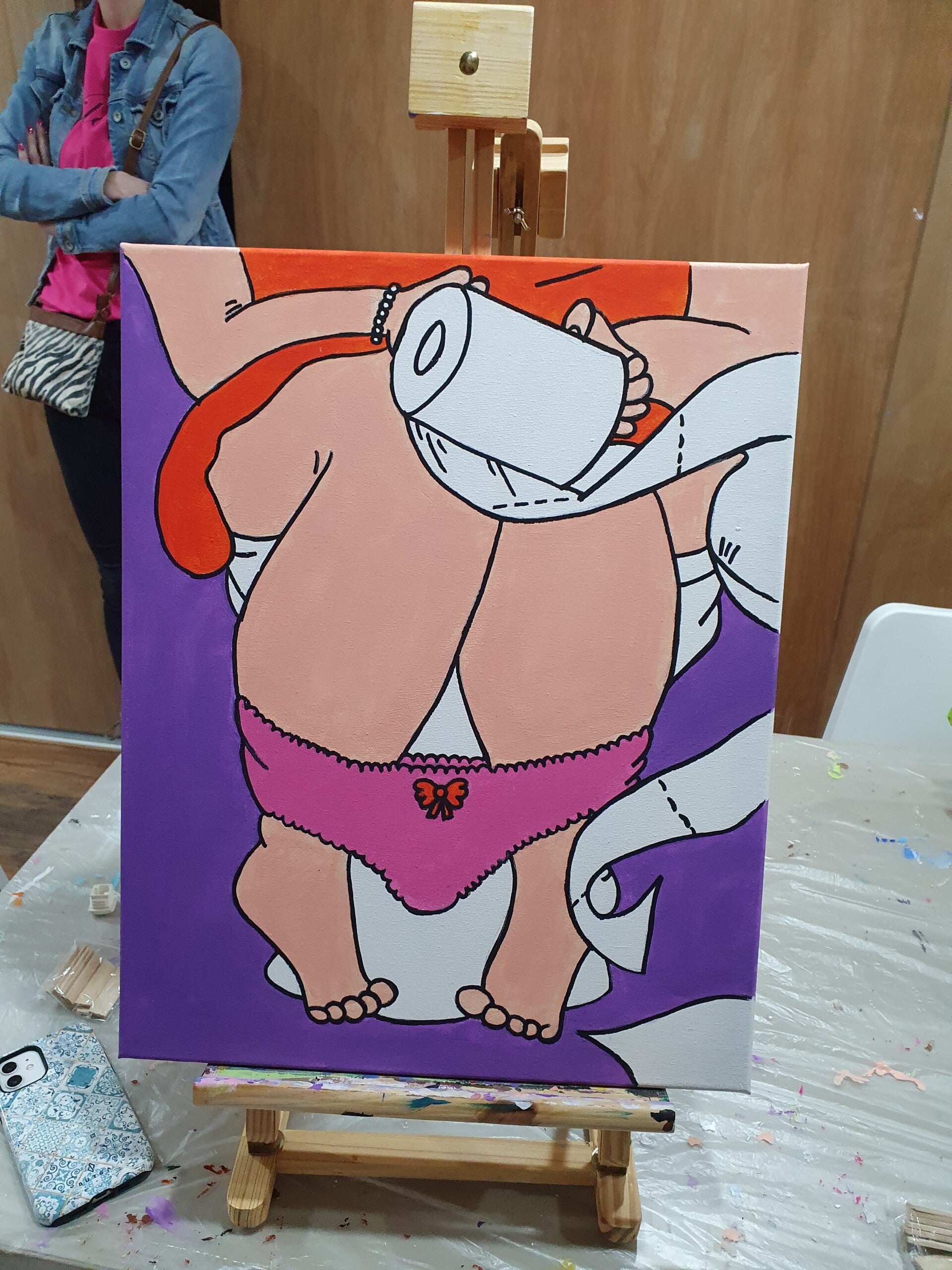 workshop dikke dames schilderen, workshop, workshop Drenthe, workshops Drenthe, creatieve workshop, creatieve workshops, personeelsfeest Drenthe, creatief uitje Drenthe, vriendinnenuitje, familiedag, workshop grote groep, activiteiten Drenthe