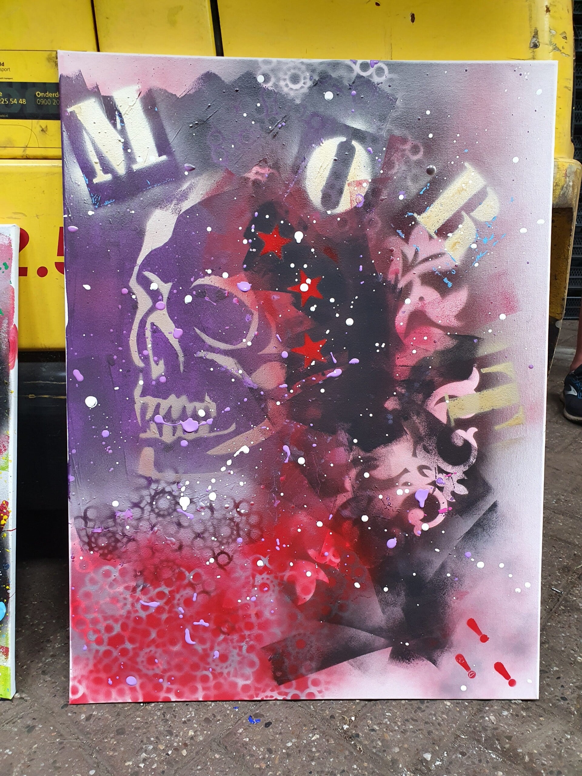 workshop graffiti modern schilderen, workshop, workshop Drenthe, workshops Drenthe, creatieve workshop, creatieve workshops, bedrijfsuitje Drenthe, creatief uitje Drenthe, workshop mannen, workshop vanaf 10 personen, workshop grote groep, Brood schilderen