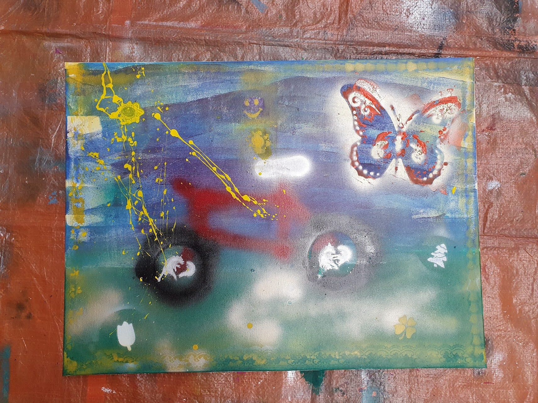 workshop graffiti modern schilderen, workshop, workshop Drenthe, workshops Drenthe, creatieve workshop, creatieve workshops, bedrijfsuitje Drenthe, creatief uitje Drenthe, workshop mannen, workshop vanaf 10 personen, workshop grote groep, Brood schilderen