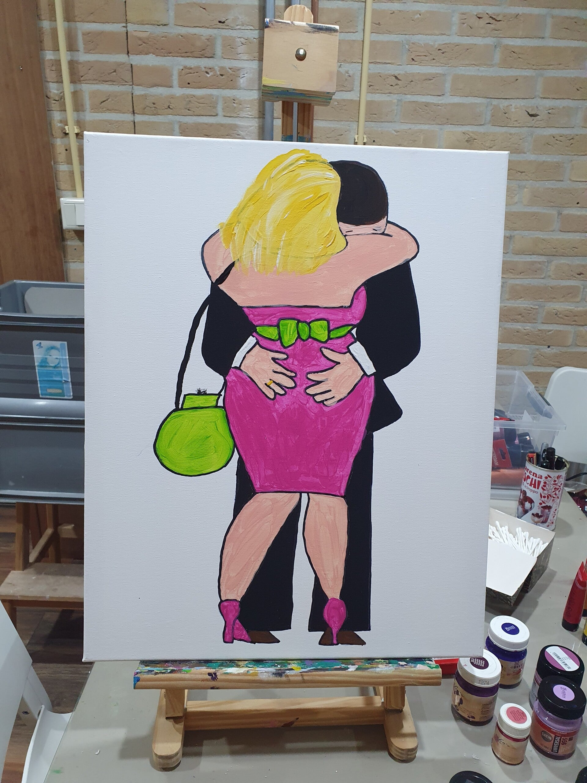 workshop dikke dames schilderen, workshop, workshop Drenthe, workshops Drenthe, creatieve workshop, creatieve workshops, personeelsfeest Drenthe, creatief uitje Drenthe, vriendinnen uitje, familiedag, workshop grote groep, activiteiten Drenthe