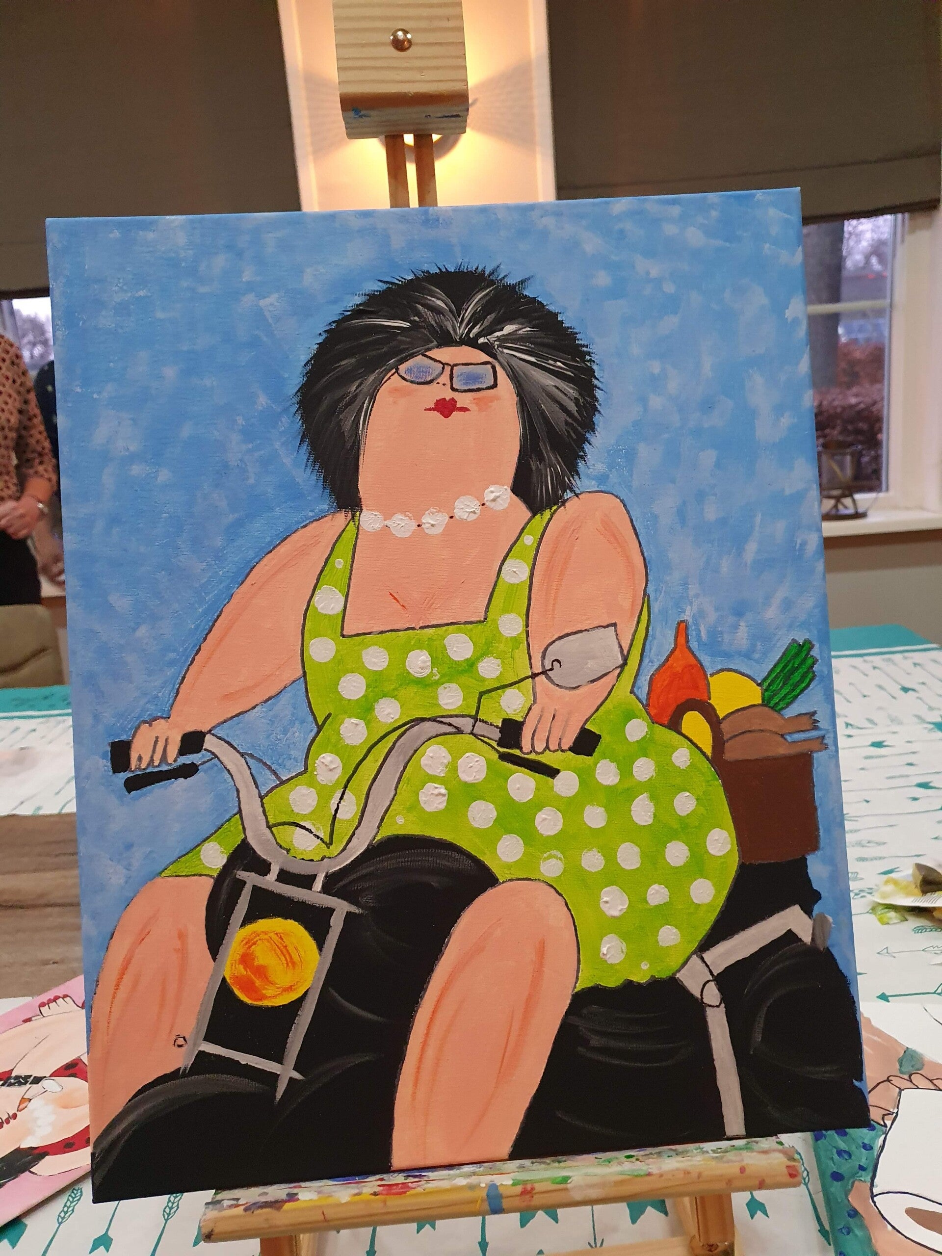 workshop dikke dames schilderen, workshop, workshop Drenthe, workshops Drenthe, creatieve workshop, creatieve workshops, personeelsfeest Drenthe, creatief uitje Drenthe, vriendinnenuitje, familiedag, workshop 1 persoon, activiteiten Drenthe