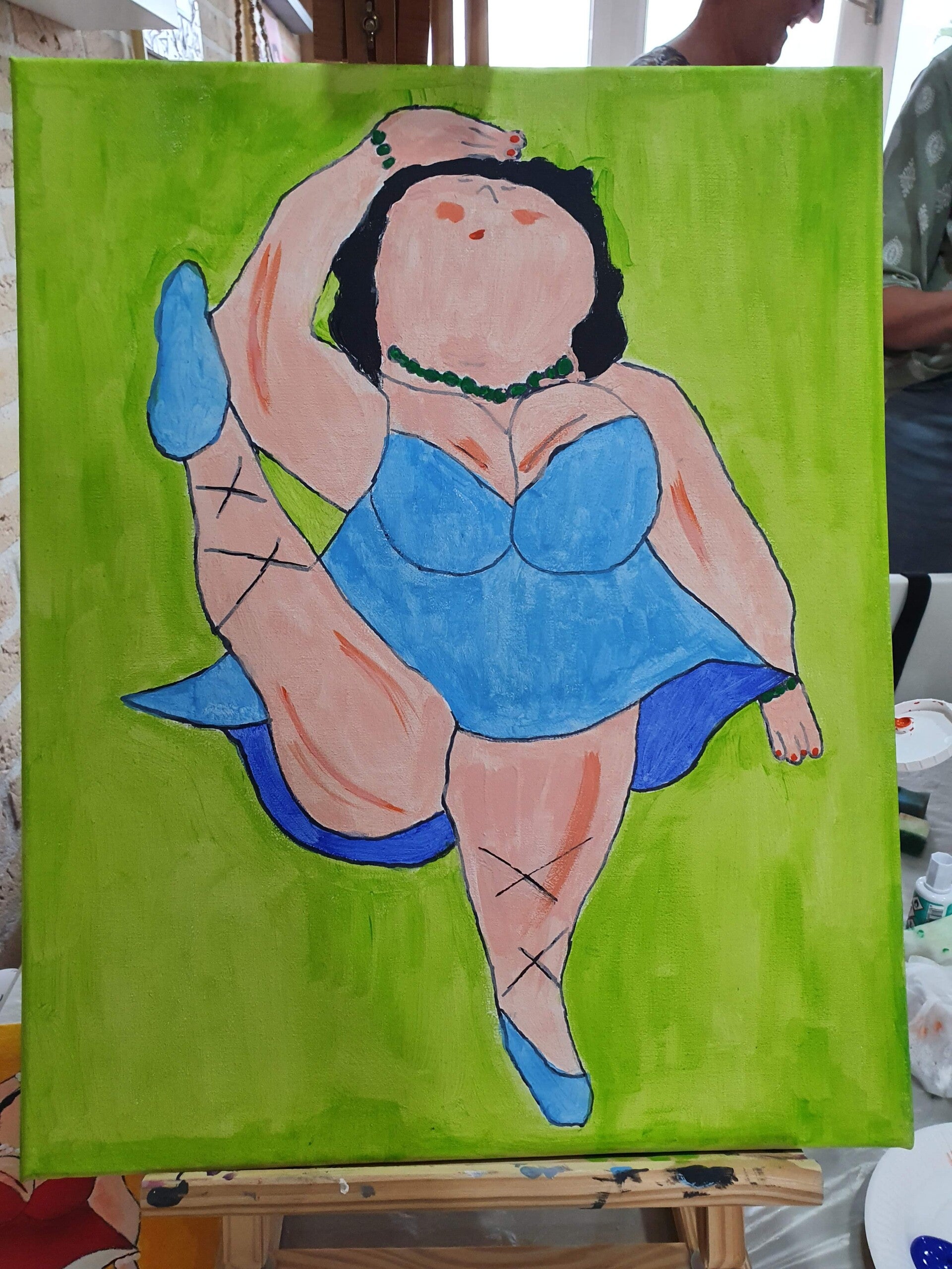 workshop het 'vrolijke' schilderij &amp; dikke dames schilderen 