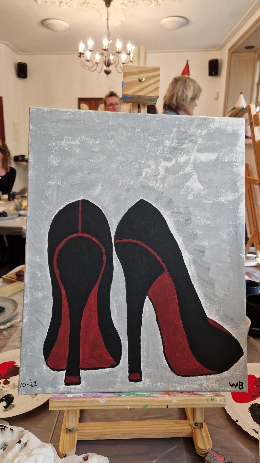 workshop het vrolijke schilderij schilderen, workshop, workshop Drenthe, workshops Drenthe, creatieve workshop, creatieve workshops, creatief uitje Drenthe, zussendag, activiteiten Drenthe, personeelsuitje, workshop koe schilderen