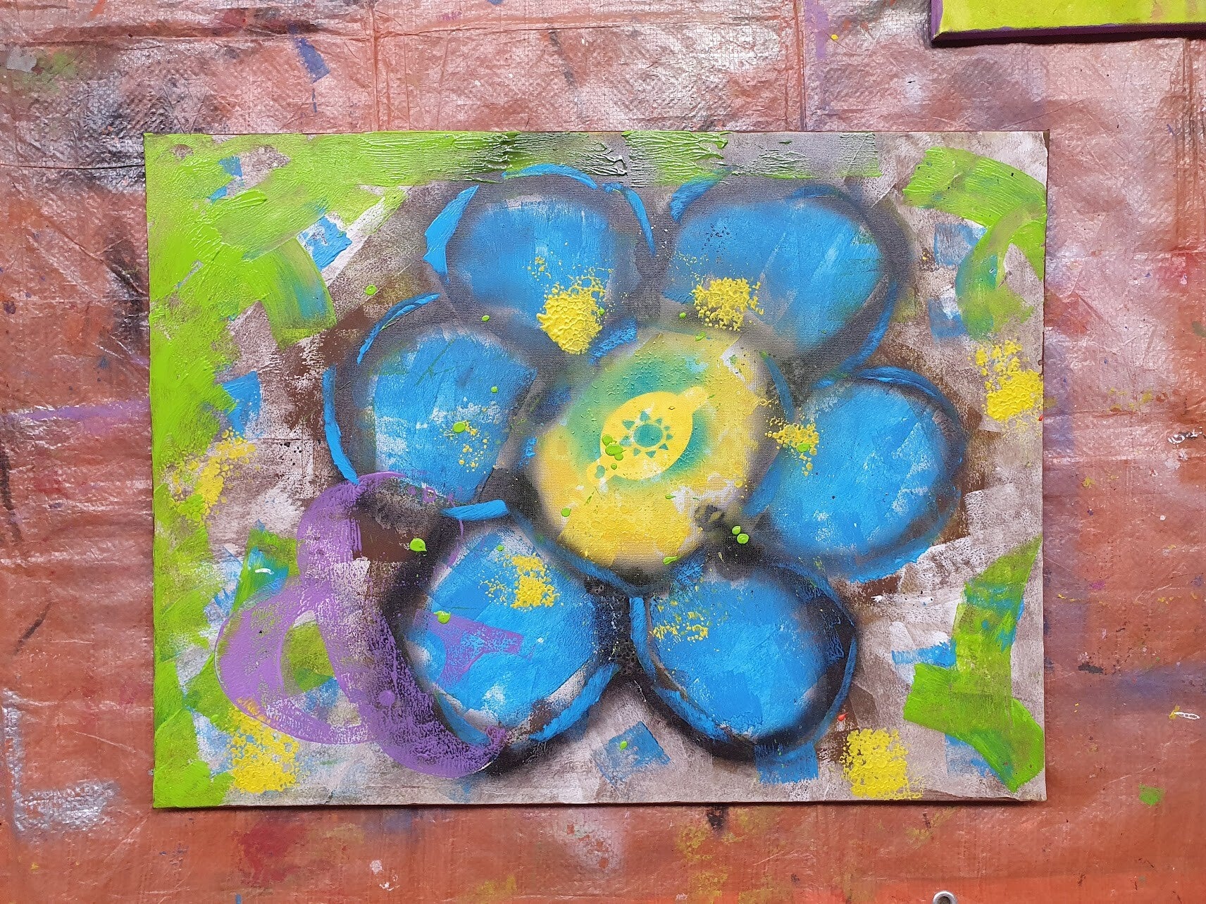 workshop graffiti modern schilderen, workshop, workshop Drenthe, workshops Drenthe, creatieve workshop, creatieve workshops, bedrijfsuitje Drenthe, creatief uitje Drenthe, workshop mannen, workshop vanaf 10 personen, workshop grote groep, Brood schilderen