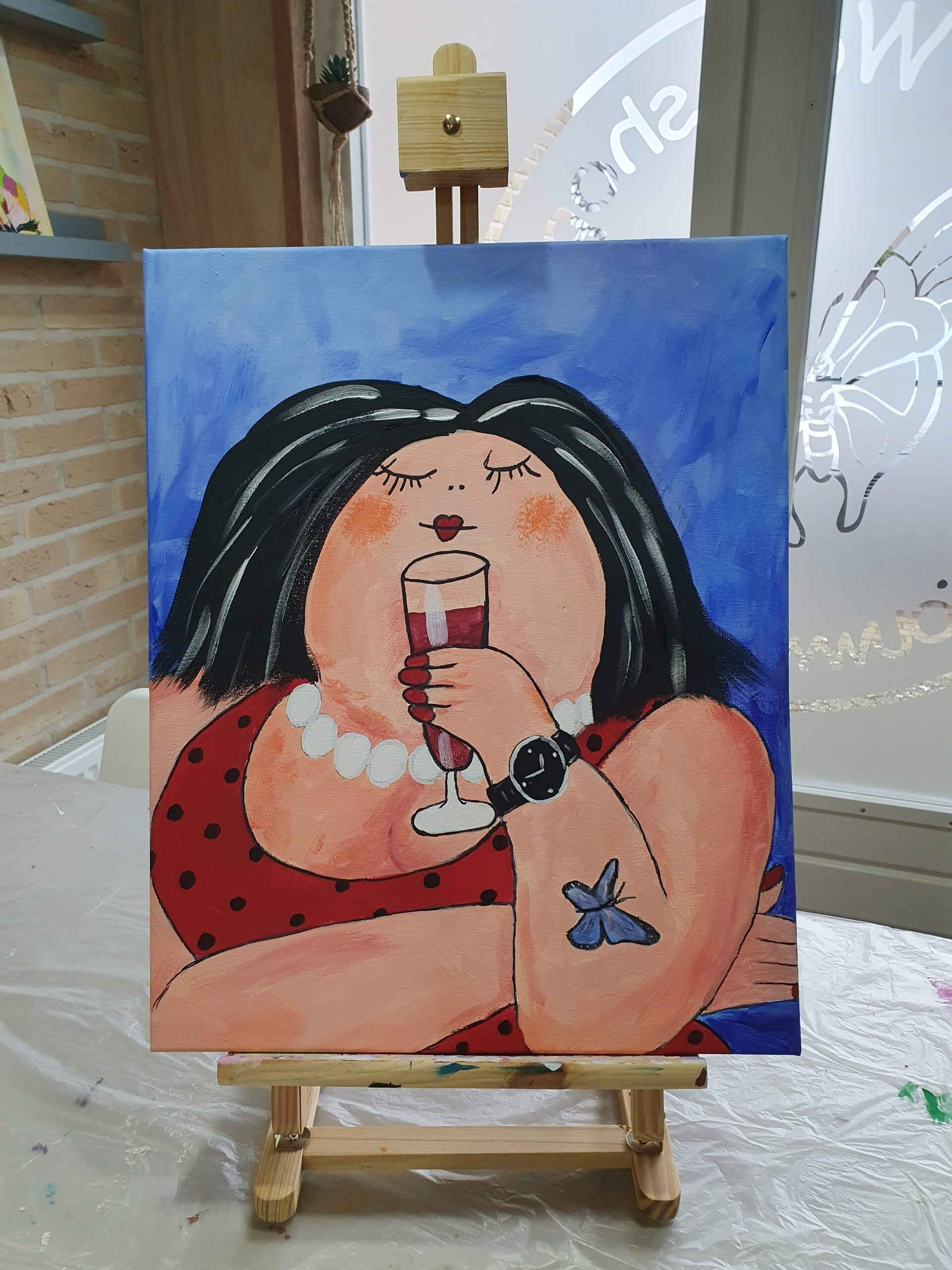 workshop dikke dames schilderen, workshop, workshop Drenthe, workshops Drenthe, creatieve workshop, creatieve workshops, personeelsfeest Drenthe, creatief uitje Drenthe, vriendinnenuitje, familiedag, workshop 1 persoon, activiteiten Drenthe