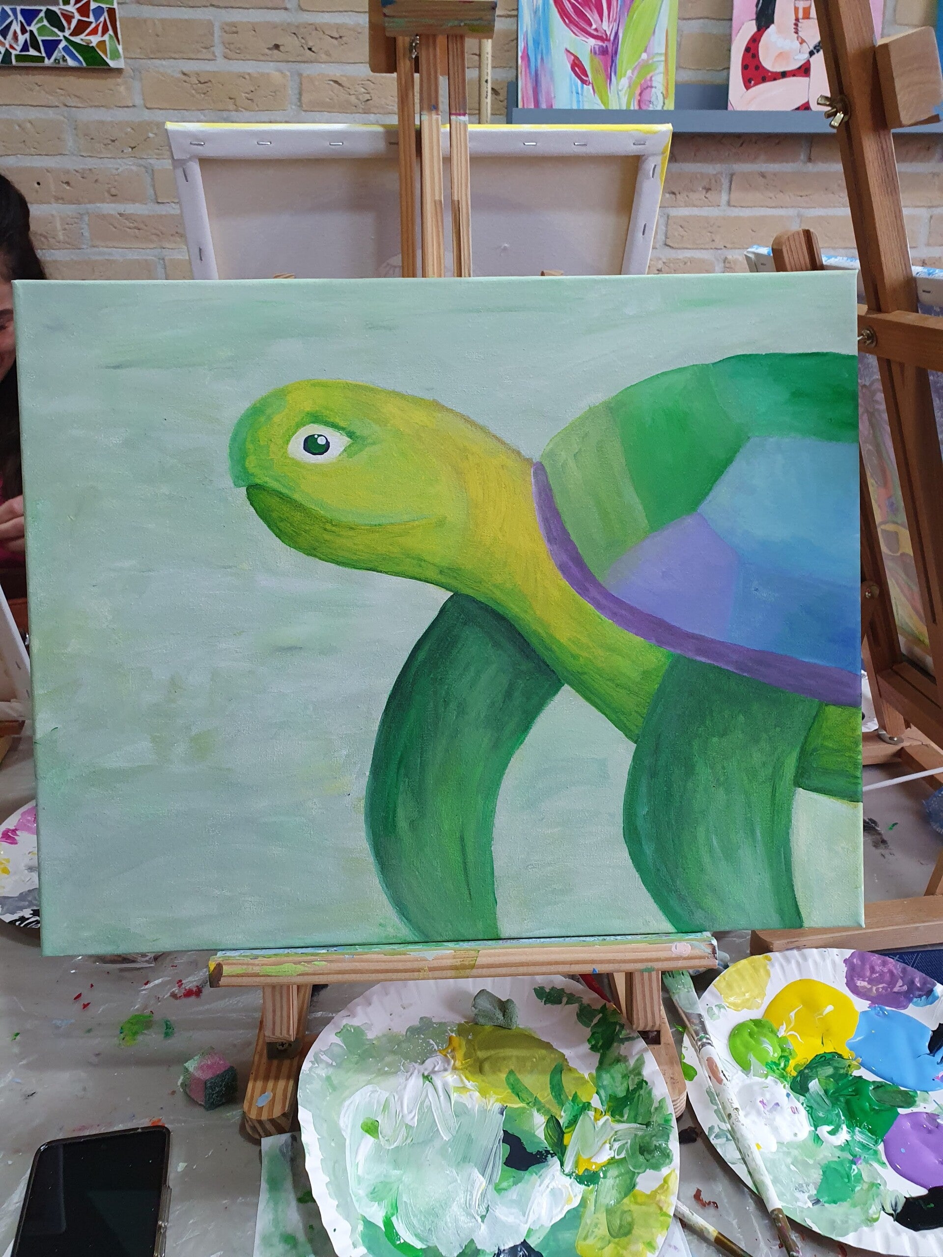 workshop het vrolijke schilderij schilderen, workshop, workshop Drenthe, workshops Drenthe, creatieve workshop, creatieve workshops, zussendag, activiteiten Drenthe, personeelsuitje, workshop koe schilderen, workshop vrolijke dieren schilderen