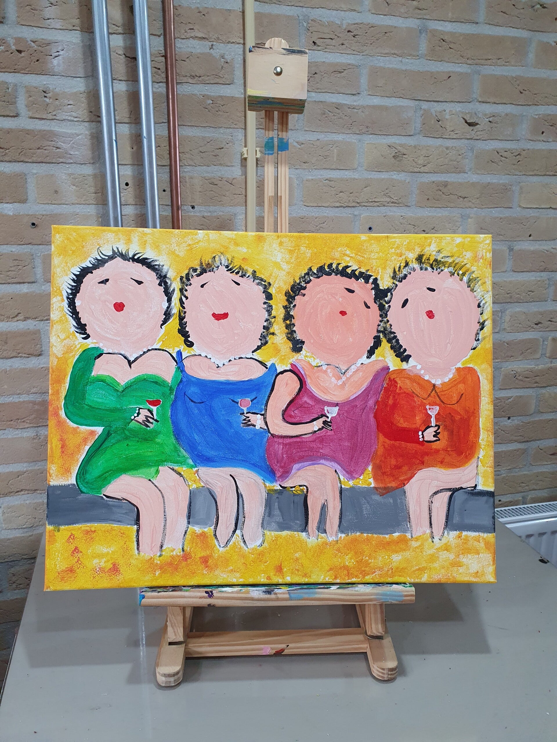 workshop dikke dames schilderen, workshop, workshop Drenthe, workshops Drenthe, creatieve workshop, creatieve workshops, personeelsfeest Drenthe, creatief uitje Drenthe, vriendinnen uitje, familiedag, workshop grote groep, activiteiten Drenthe