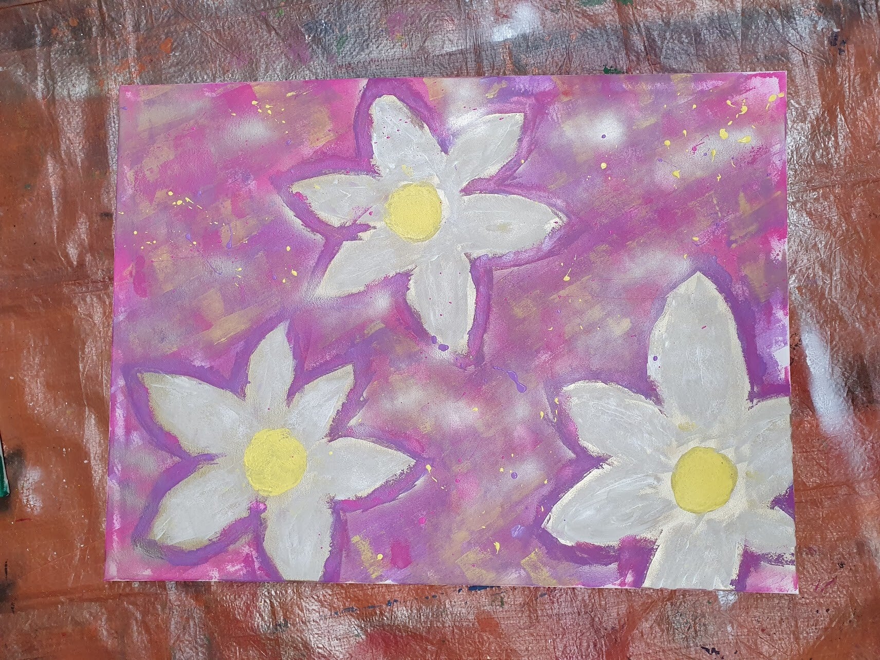 workshop graffiti modern schilderen, workshop, workshop Drenthe, workshops Drenthe, creatieve workshop, creatieve workshops, bedrijfsuitje Drenthe, creatief uitje Drenthe, workshop mannen, workshop vanaf 10 personen, workshop grote groep, Brood schilderen