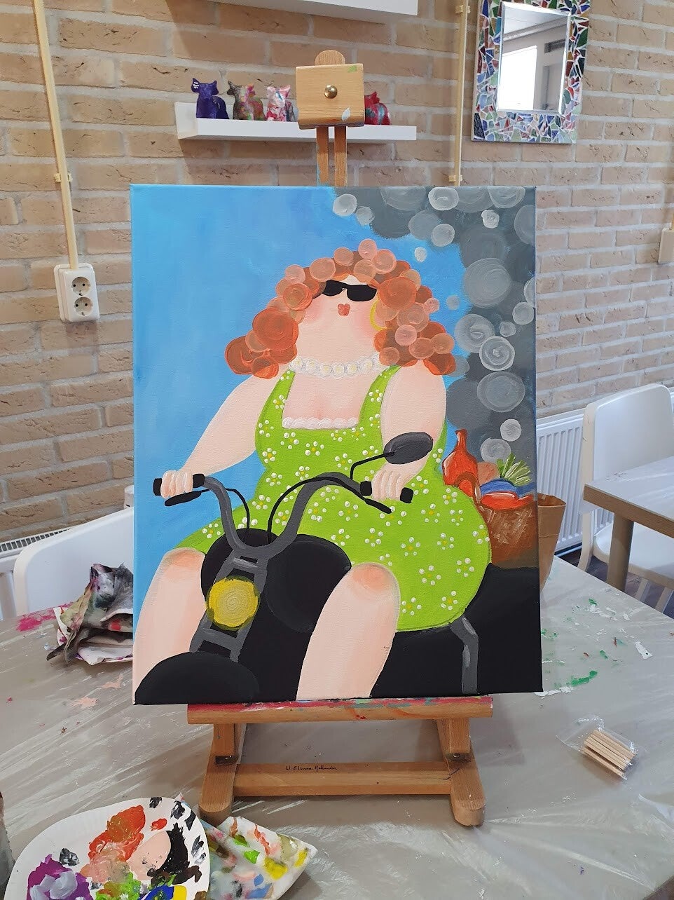 workshop beeldje dikke dame schilderen, workshop, workshop Drenthe, workshops Drenthe, creatieve workshop, creatieve workshops, personeelsuitje Drenthe, creatief uitje Drenthe, vriendinnenuitje, zussendag, betaalbare workshop, workshop aanbieding