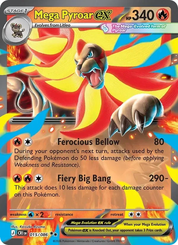 Mega Pyroar EX 015/086