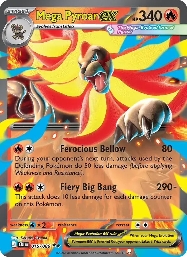 Mega Pyroar EX 015/086