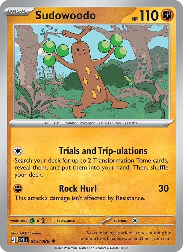 Sudowoodo 043/086