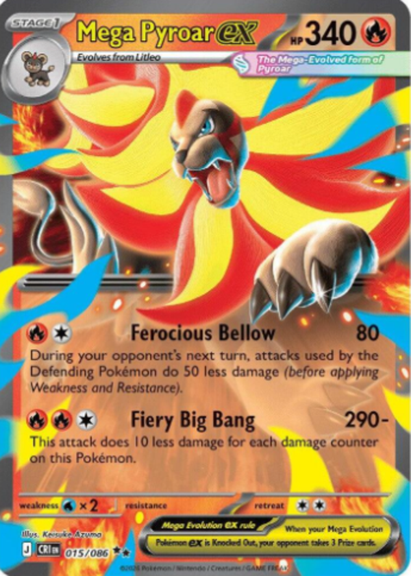 Mega Pyroar EX 015/086