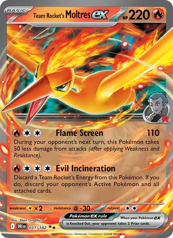Team Rocket's Moltress 031/182