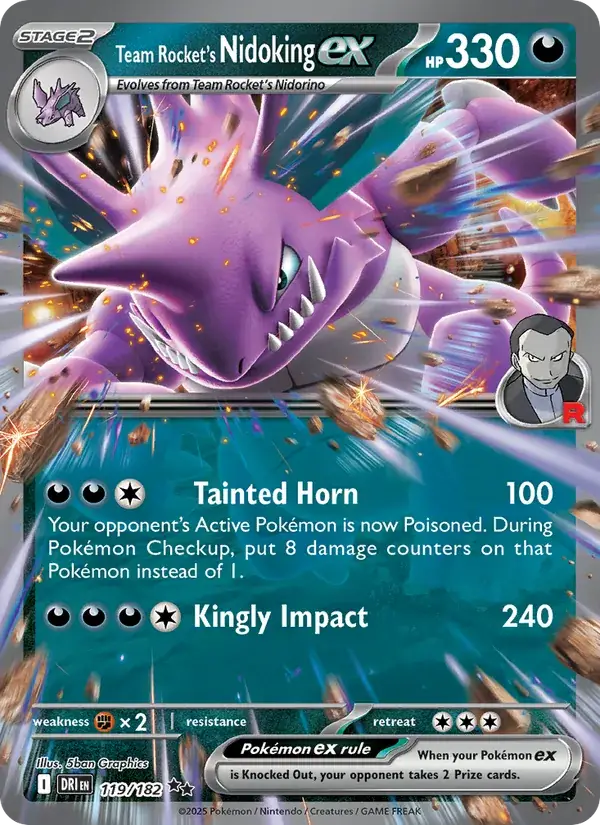 Team Rocket's Nidoking 119/182