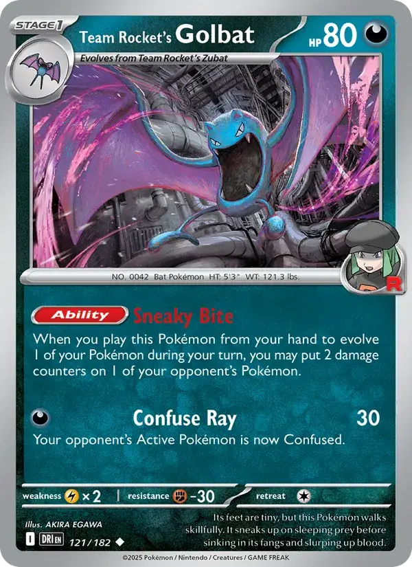 Team Rocket's Golbat 121/182