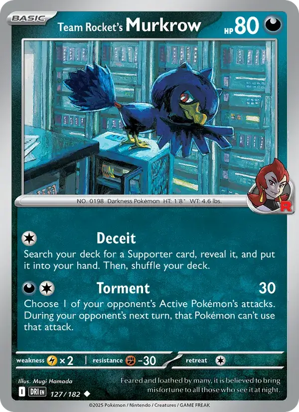 Team Rocket's Murkrow 127/182