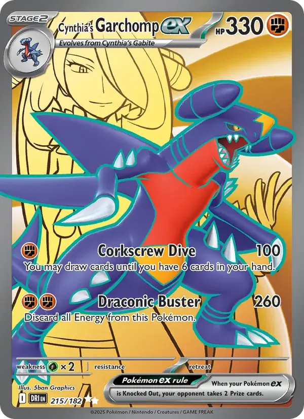 Cynthia's Garchomp EX 215/182