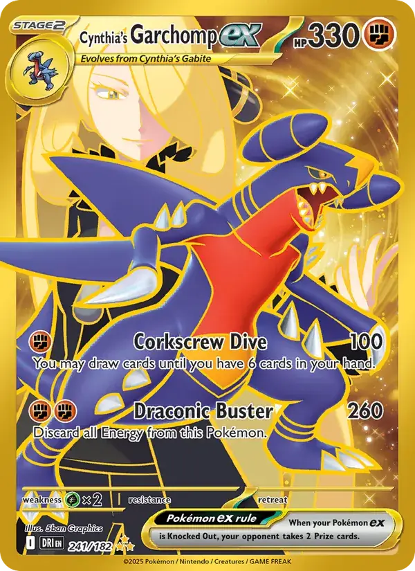 Cynthia's Garchomp EX 241/182