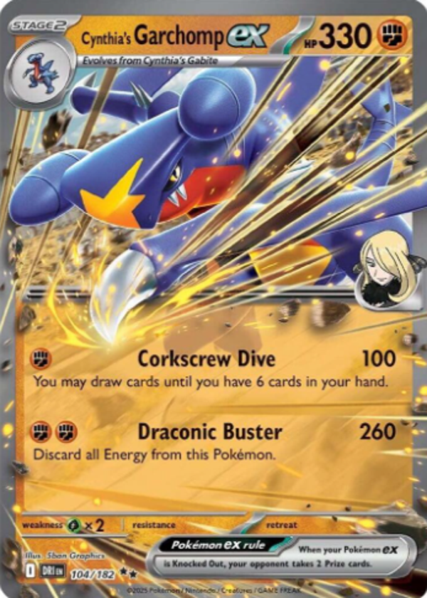 Cynthia's Garchomp EX 104/182