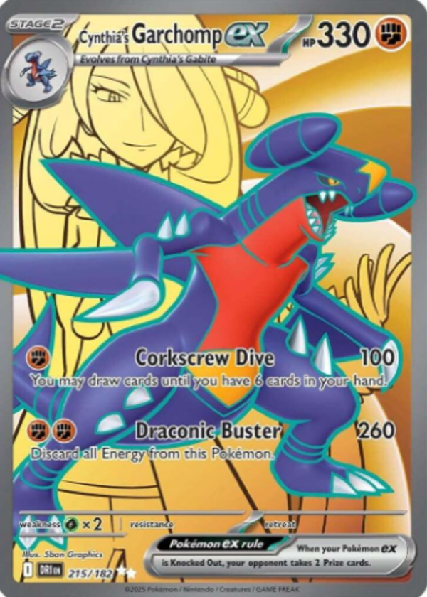 Cynthia's Garchomp EX 215/182